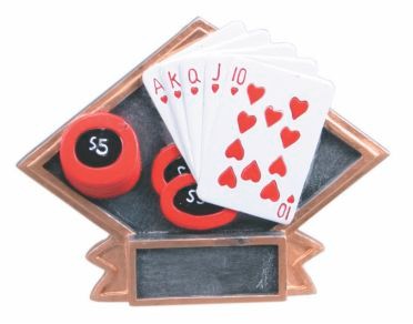 Poker Small Diamond Plate Award 2