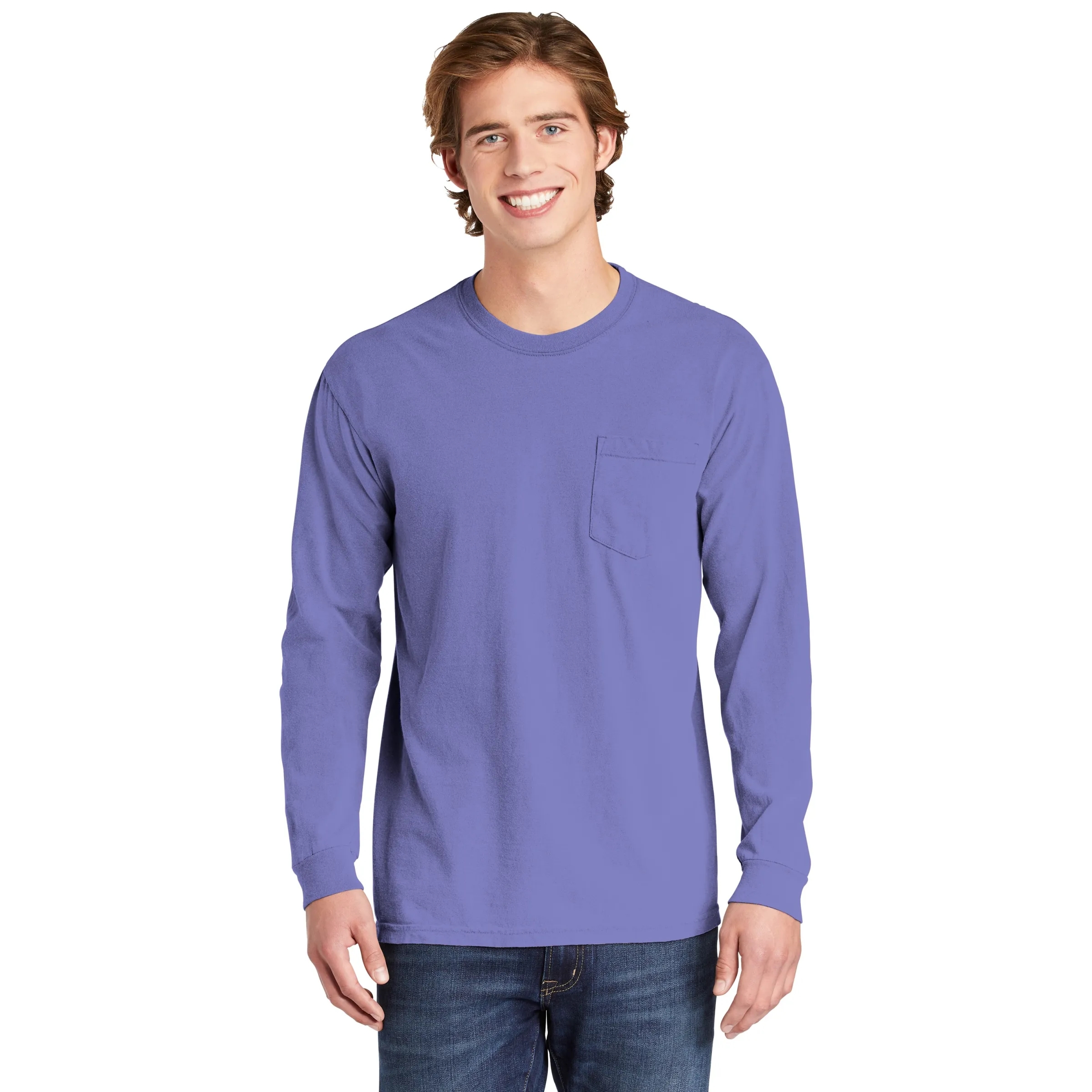 COMFORT COLORS ADULT 6.1 OZ LONG-SLEEVE POCKET T-SHIRT 32