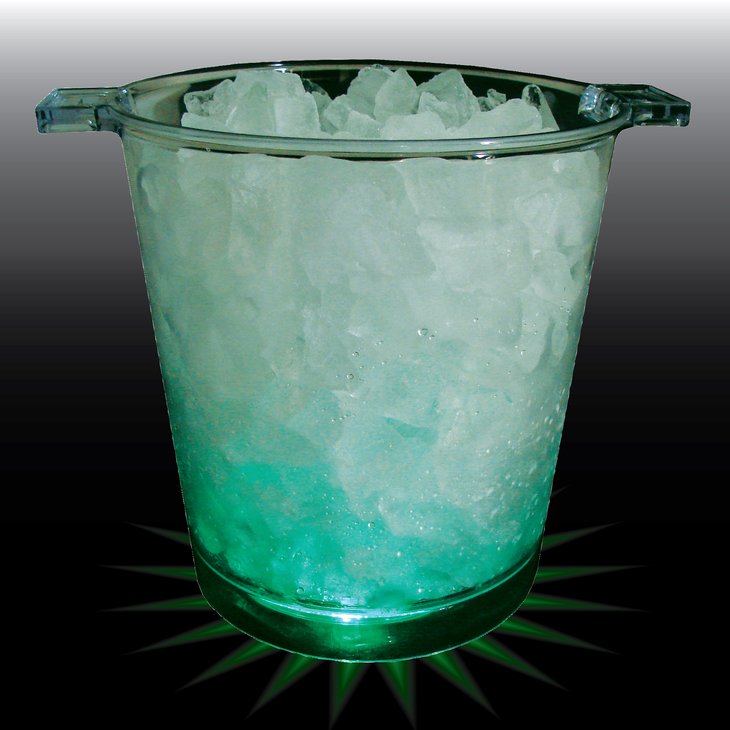 200oz Lites Up Plastic Ice Bucket with Handles 5