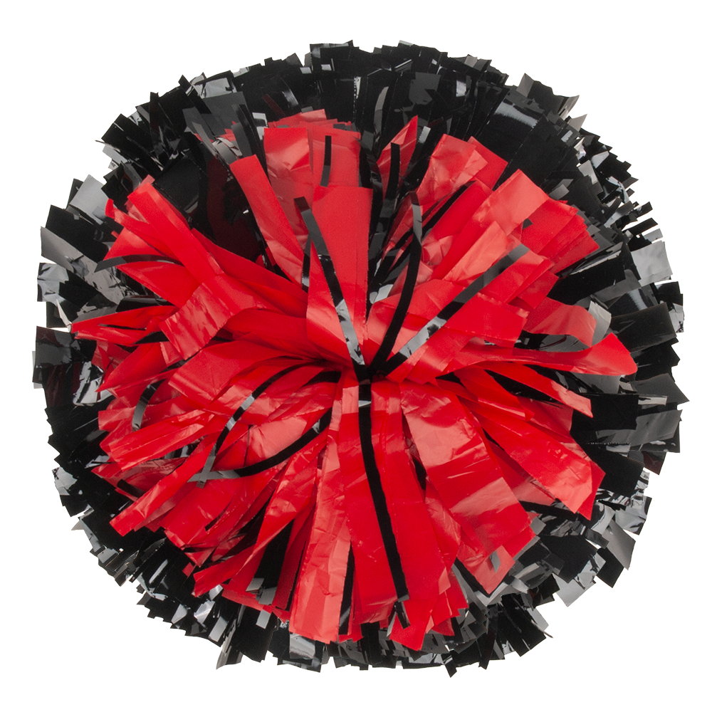 Custom Metallic/Plastic Junior Target Pom with Glitter 47