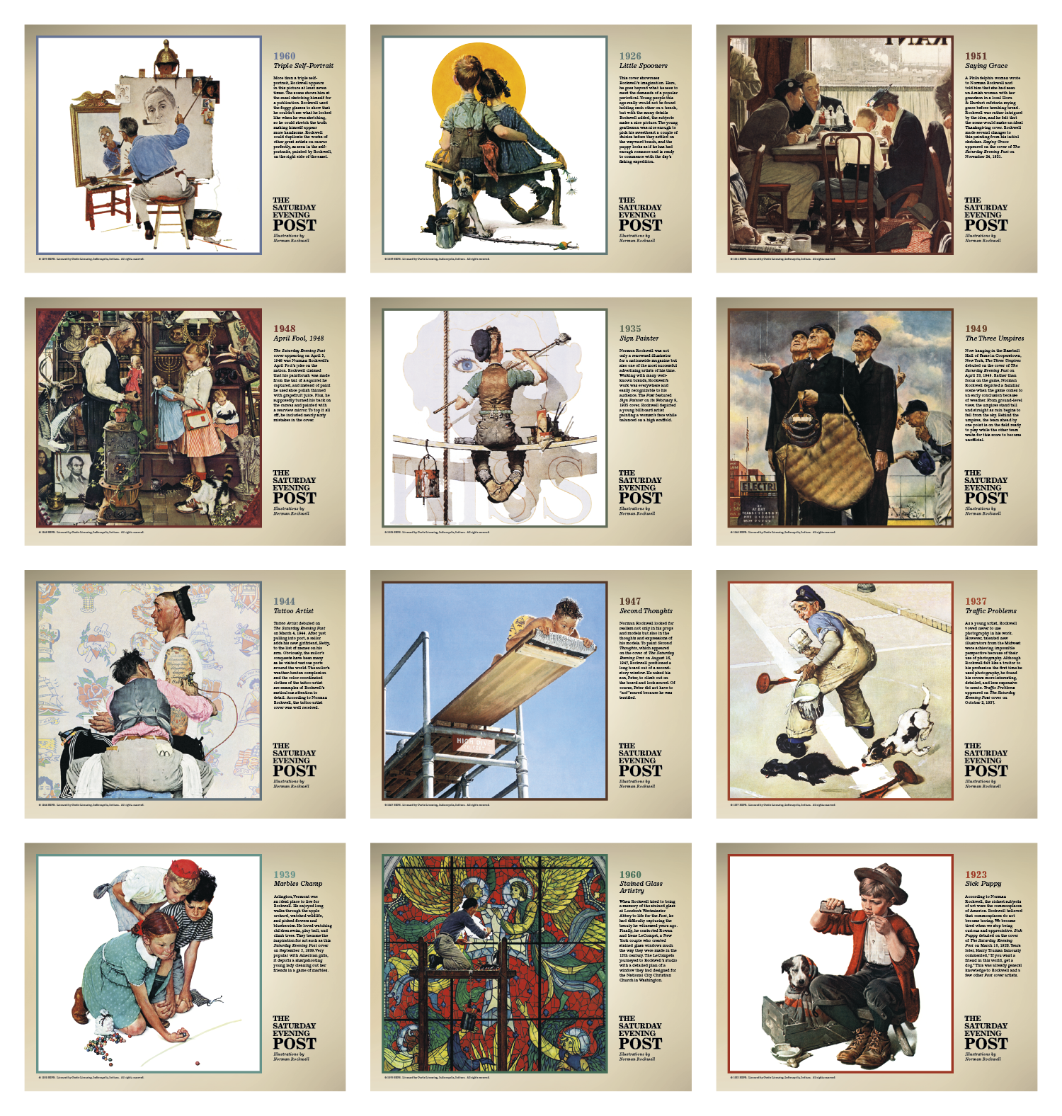 Triumph® Calendars The Saturday Evening Post Illustrations by Norman Rockwell Calendar 47