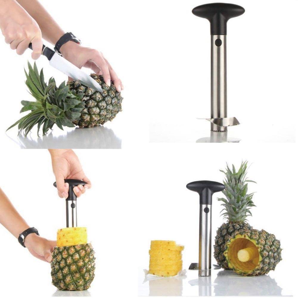 Stainless Steel Fruit Pineapple Peeler Corer Slicer Cutter 5