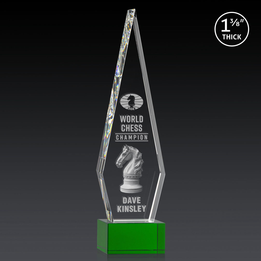 Springfield 3D Award on Hancock Base - Green 14