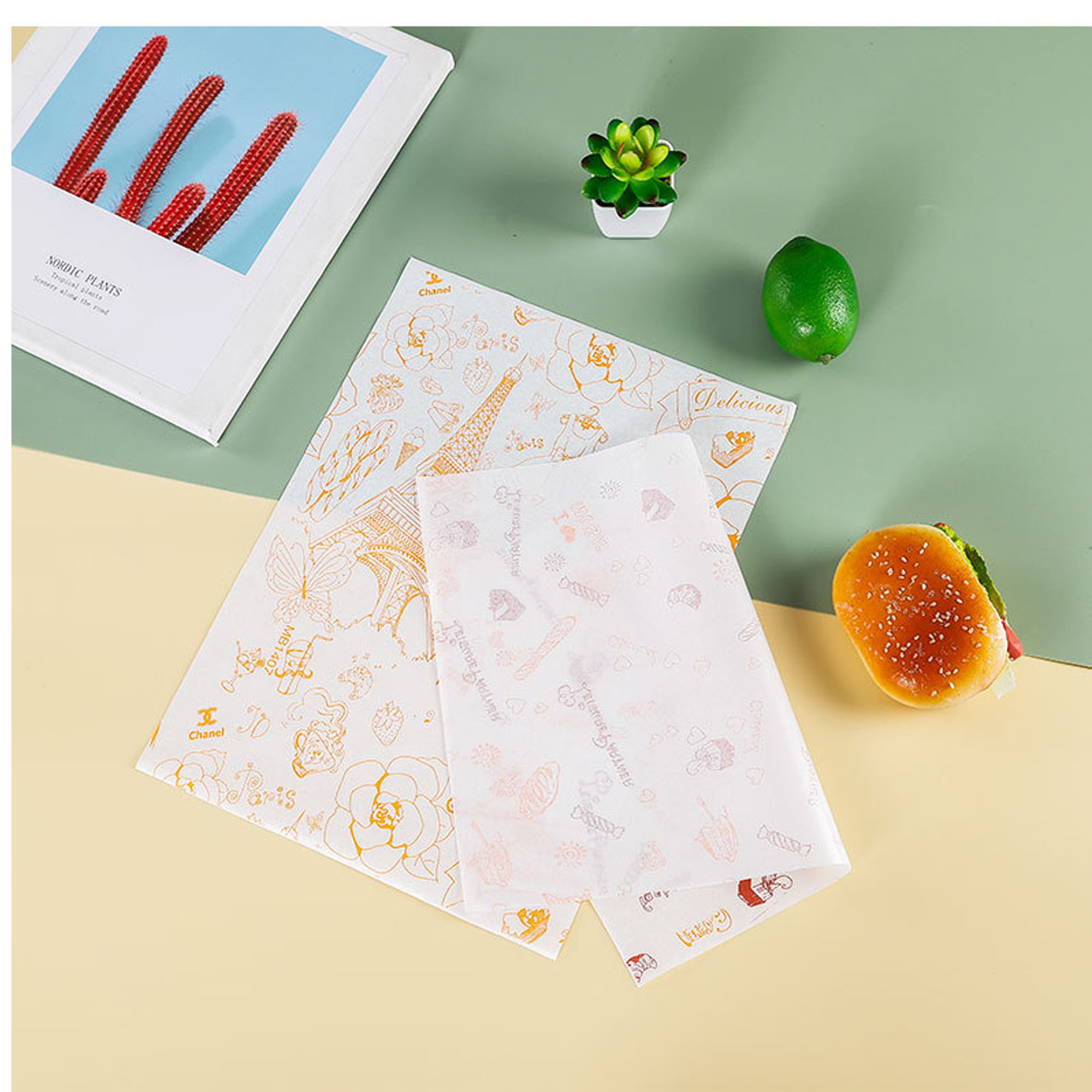 10-Inch Customizable Food Wrap Paper for Secure Packaging 3
