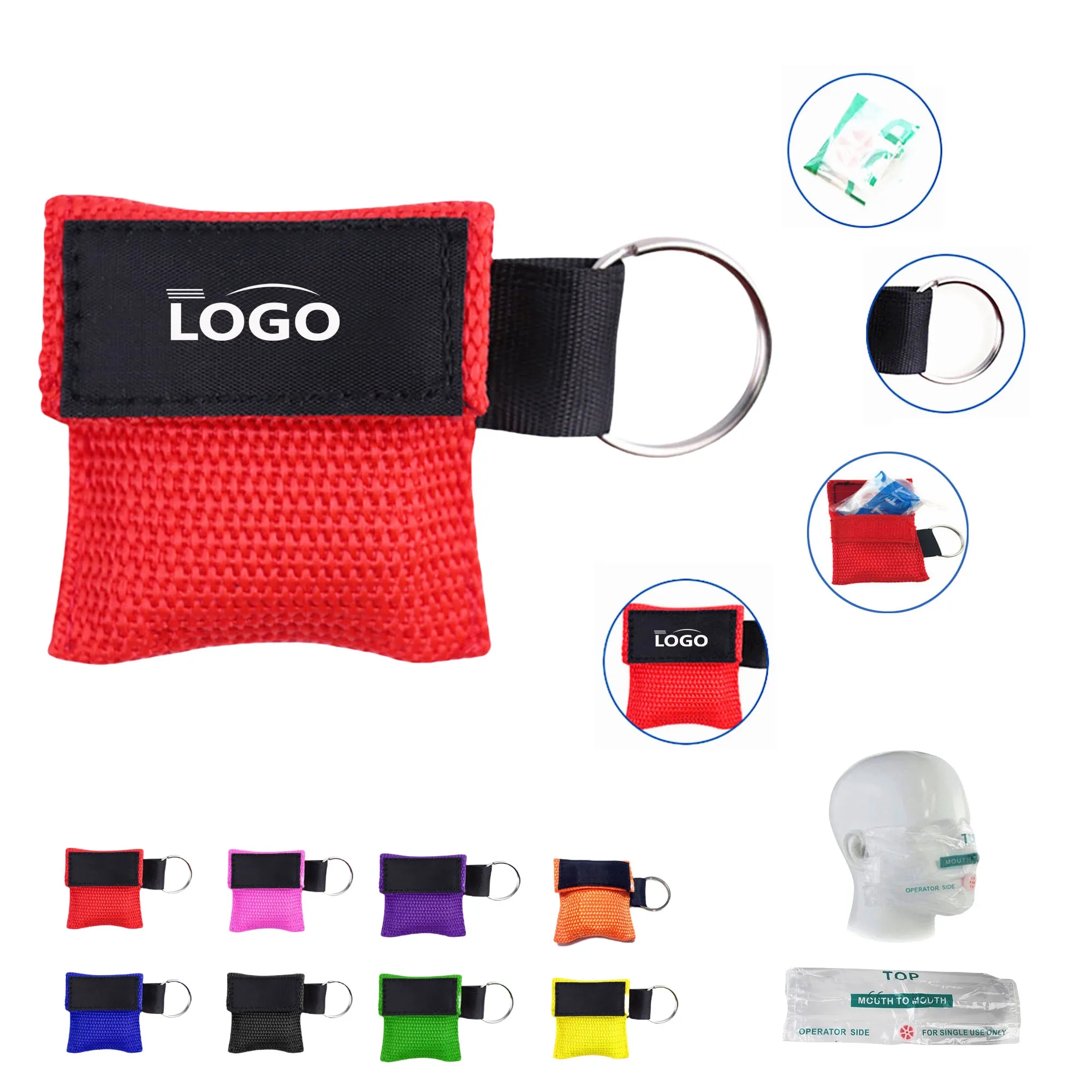 CPR Face Mask Shield With Keyring 9