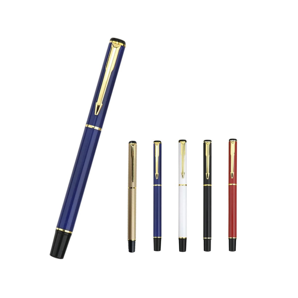 Metal Ballpoint Pen with Smooth Black Ink Cartridge 6