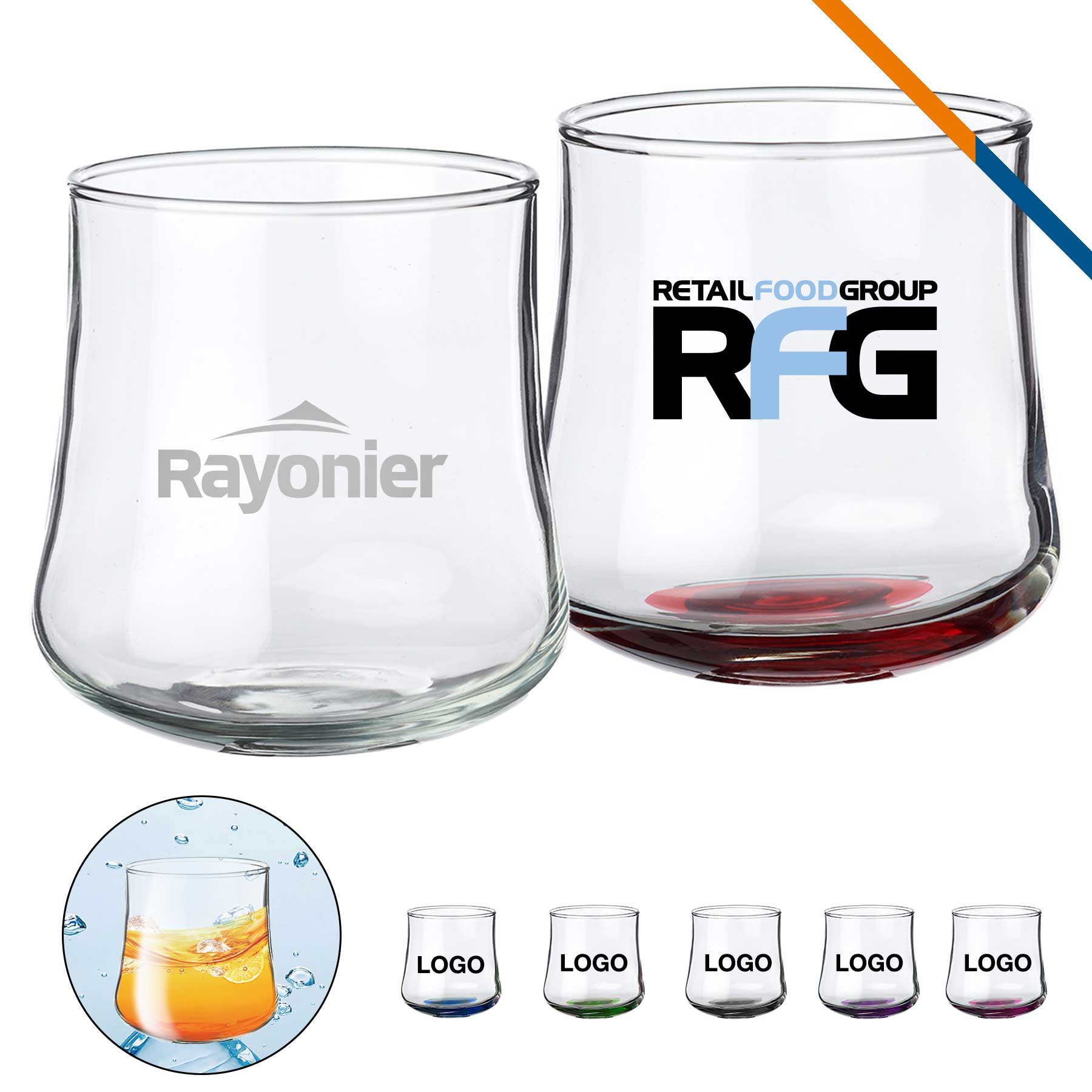 Andrea Stemless Glasses - 11 OZ. 3
