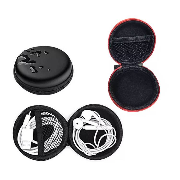 PU Leather Round Ear Bud Case 3