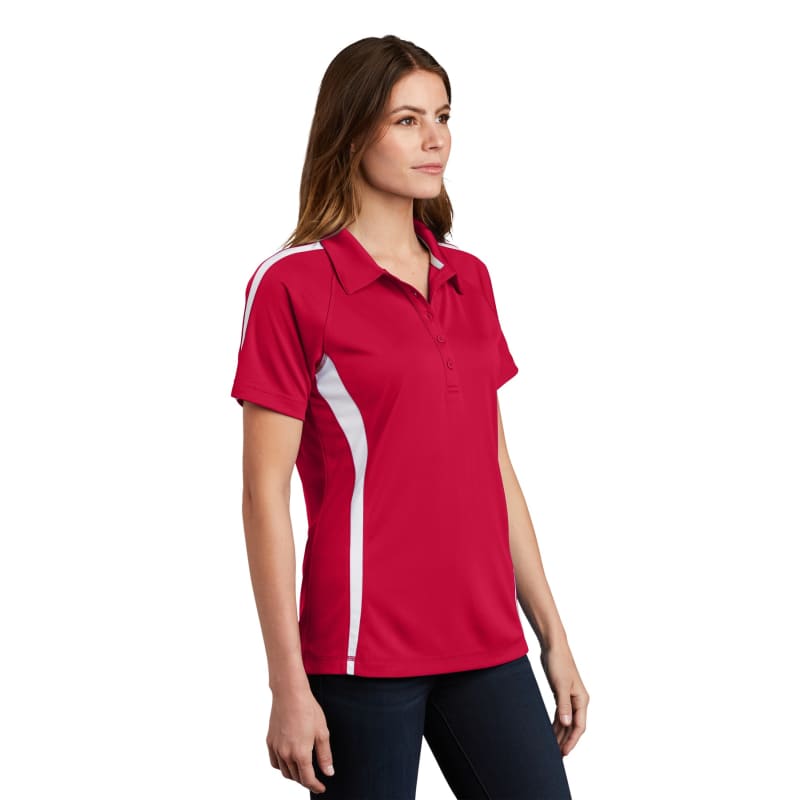 Sport-Tek Women's PosiCharge Micro-Mesh Colorblock Polo. 26
