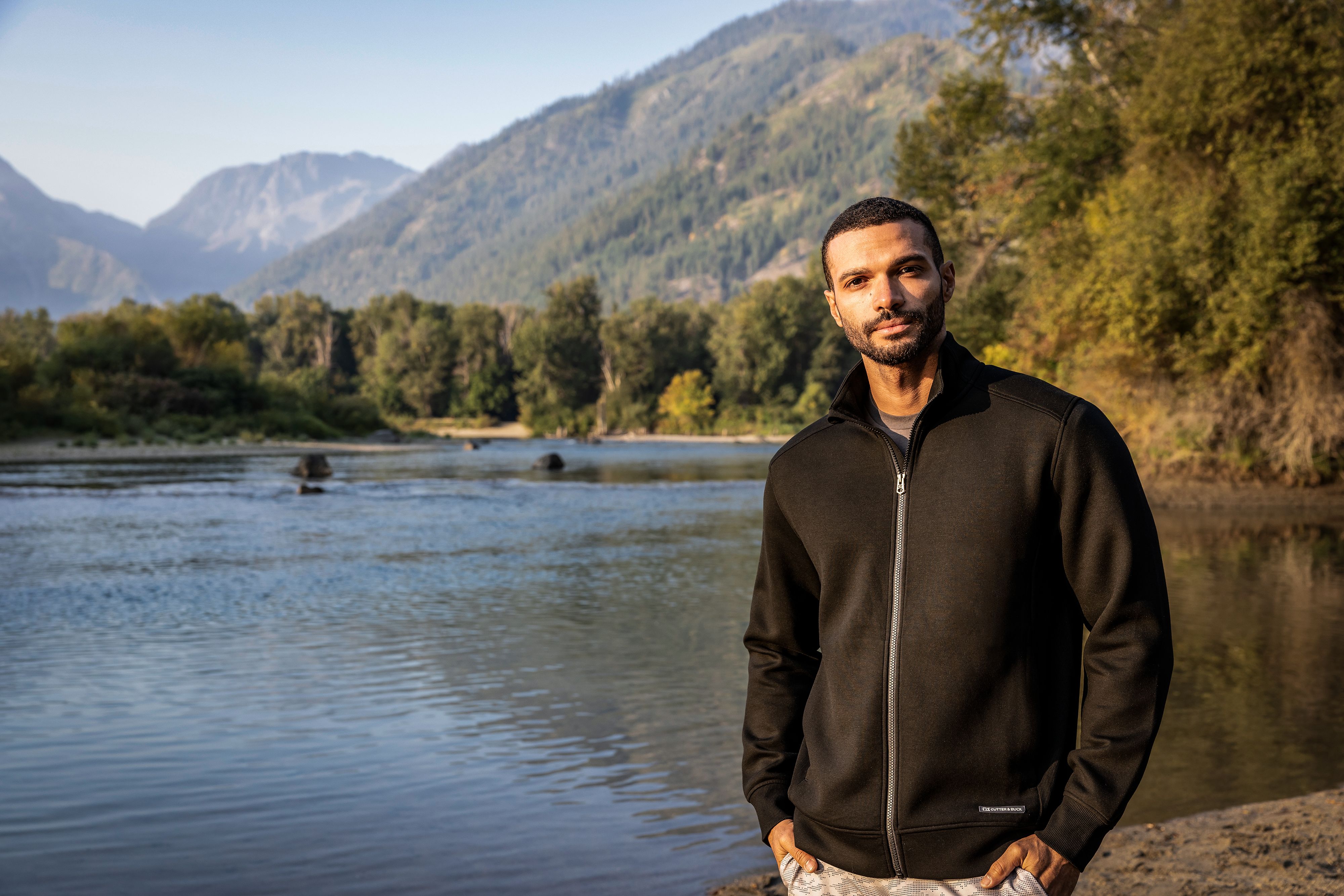 Cutter & Buck Roam Recycled Buttery-Soft Knit Mens Full Zip Jacket 9