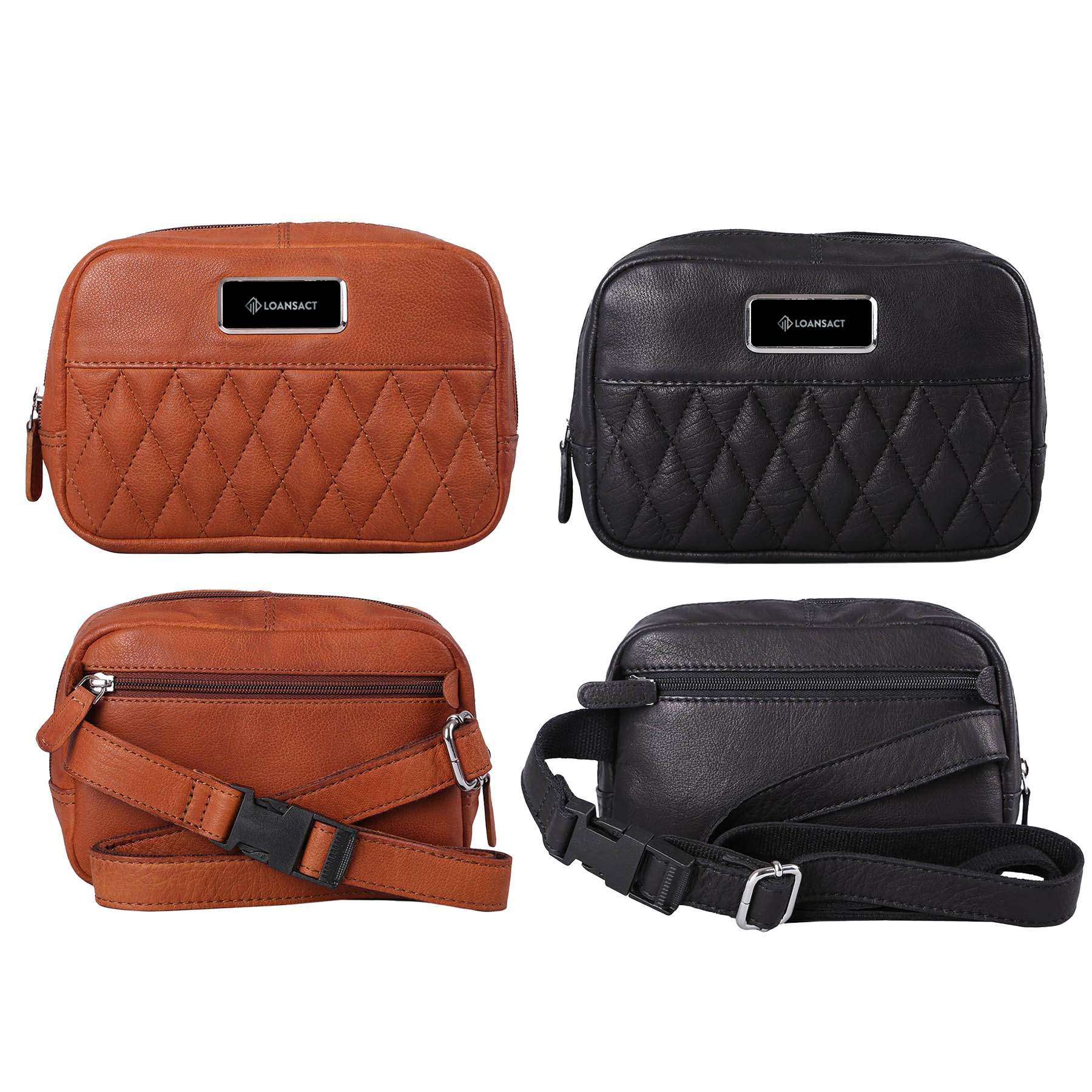 Brea Canyon Leather Cross Body Bag 5