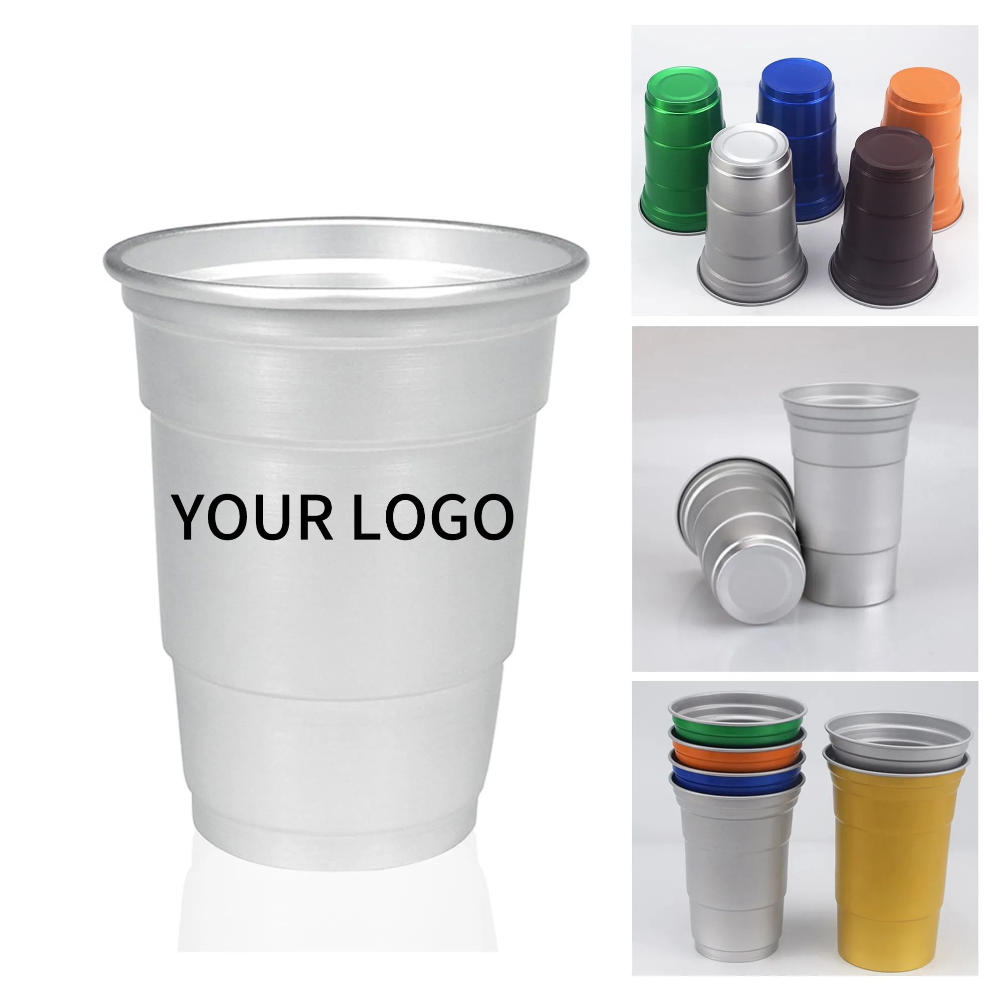 16oz Aluminum Party Cup Disposable 2