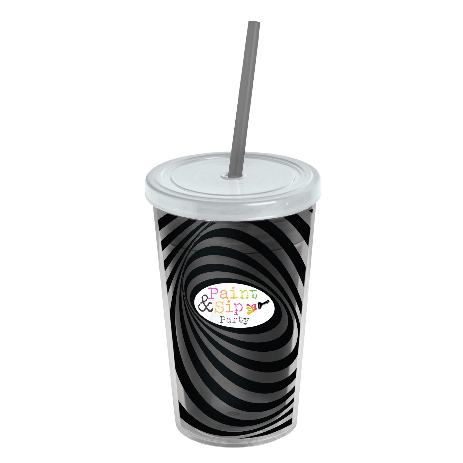 16 oz. Transparent Sentinel Tumbler with Clear Full Color insert 6
