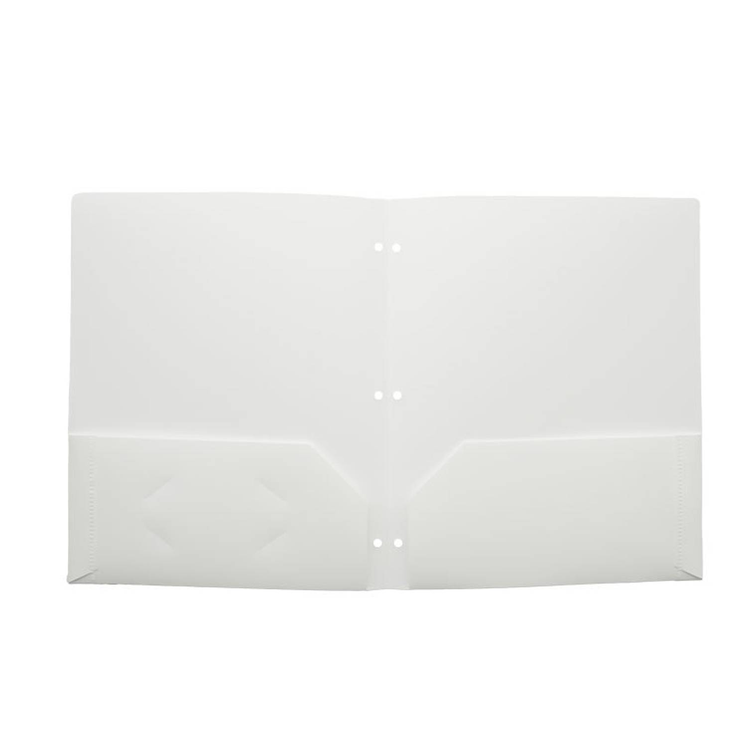 Letter Size Plastic 2-Pocket File Folder 14