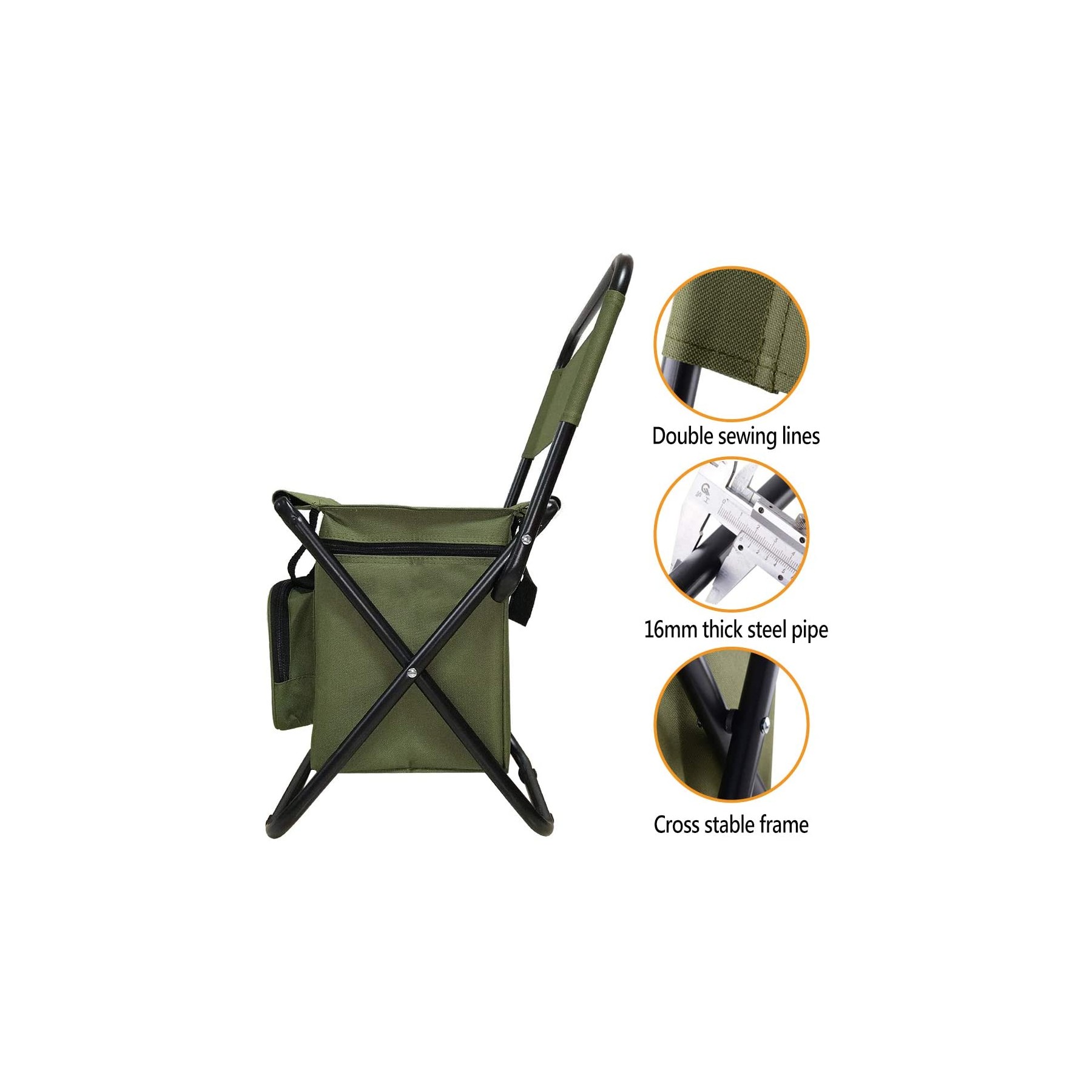 Folding Chair with Cooler Bag 4