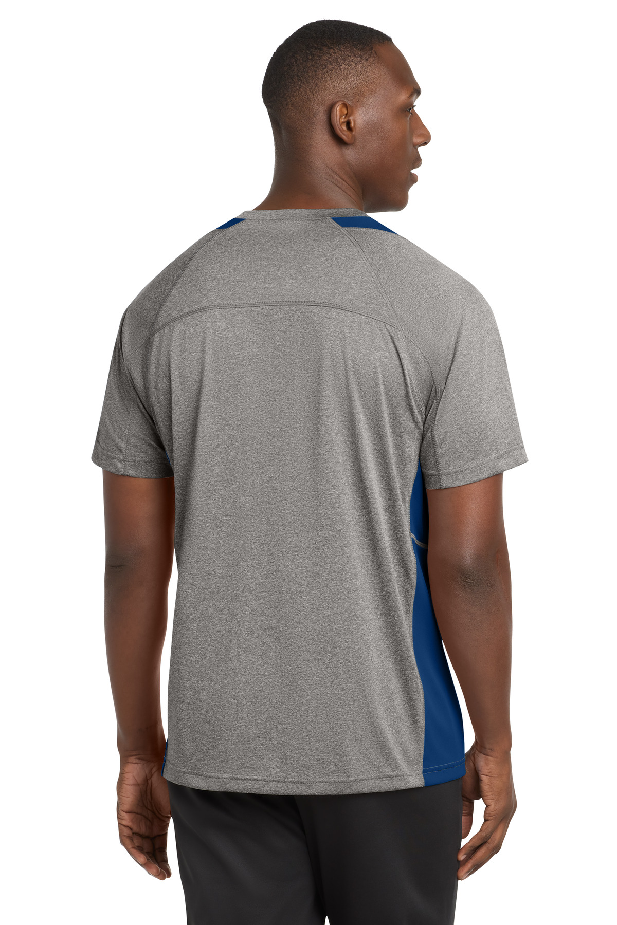 Sport-Tek Heather Colorblock Contender Tee. ST361 54