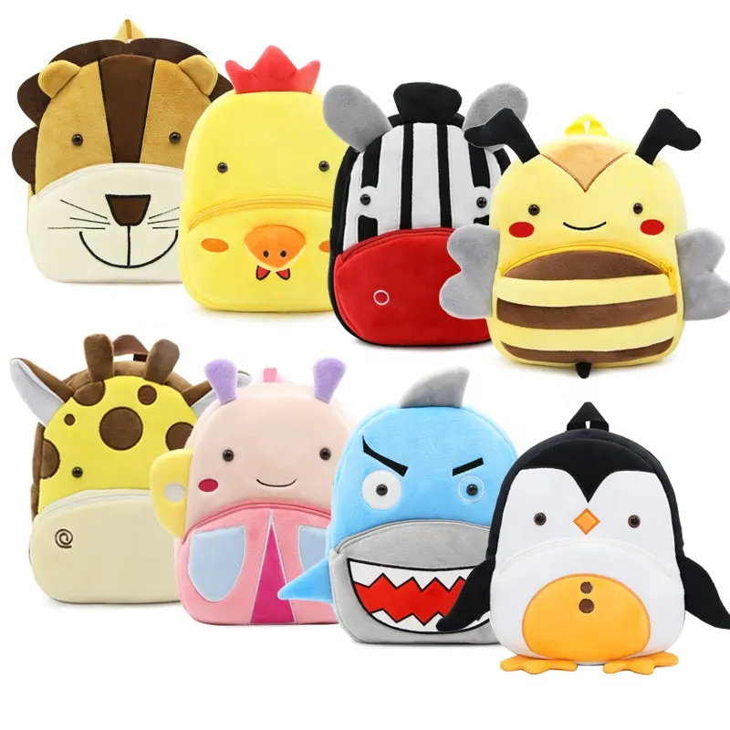Cute Plush Cartoon Animal Backpack 4
