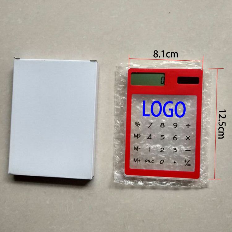 Multifunction Solar Power Transparent Touch Screen Calculato 5