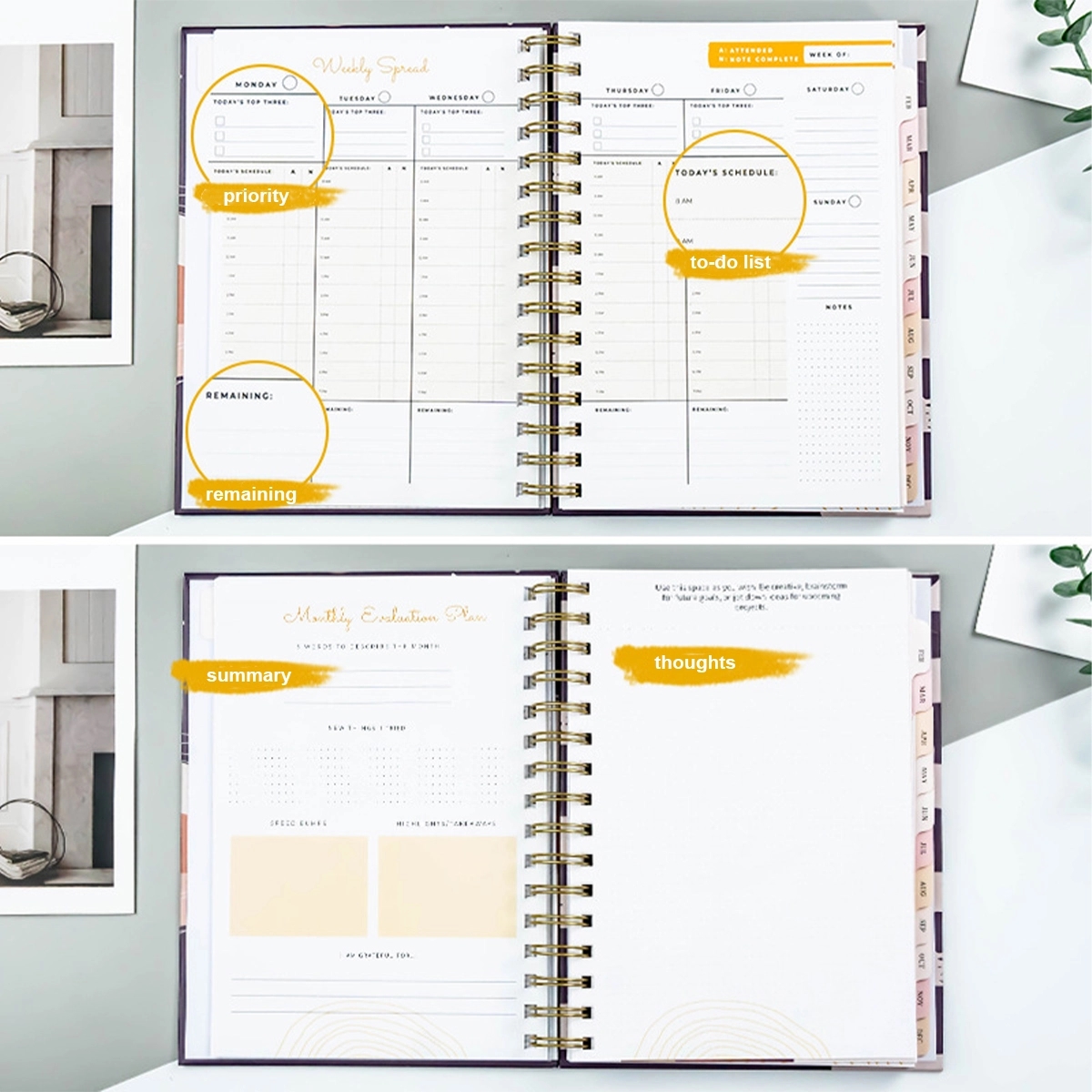 2023 Spiral Bound Monthly Planner 1