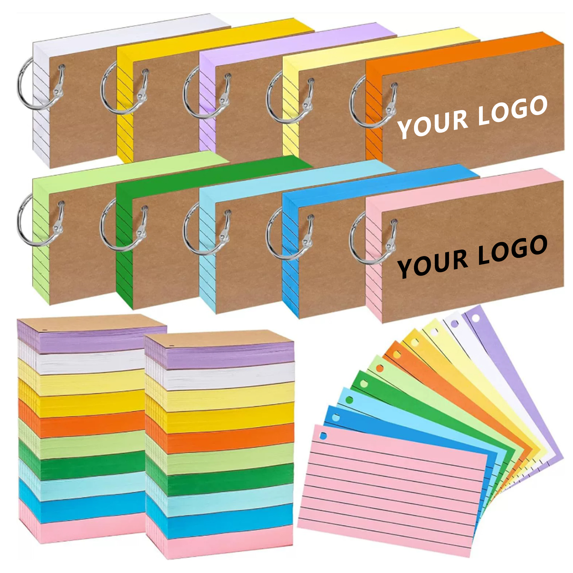 Colored Paper Index Cards 2