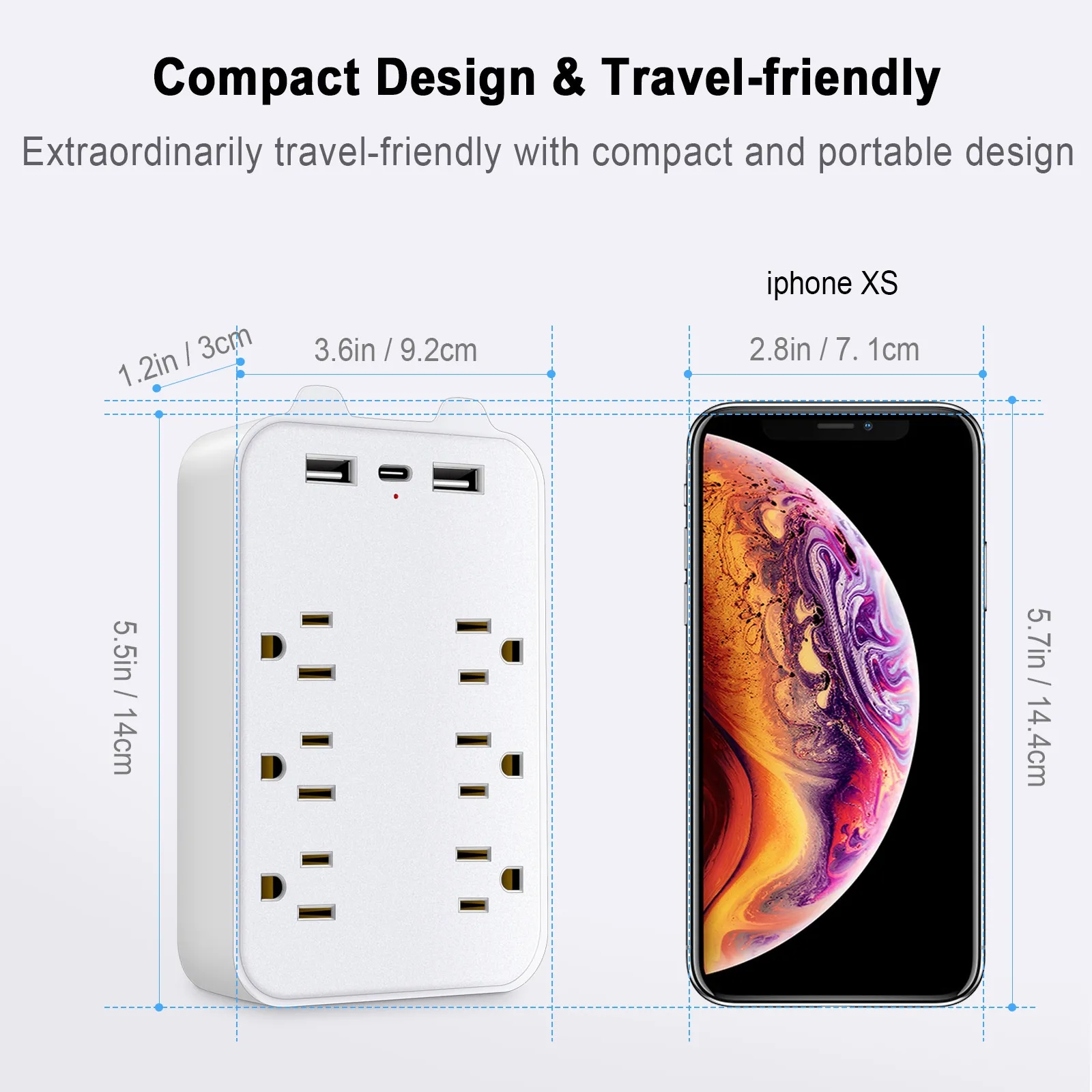 9-in-1 Wall Outlet Extender 3