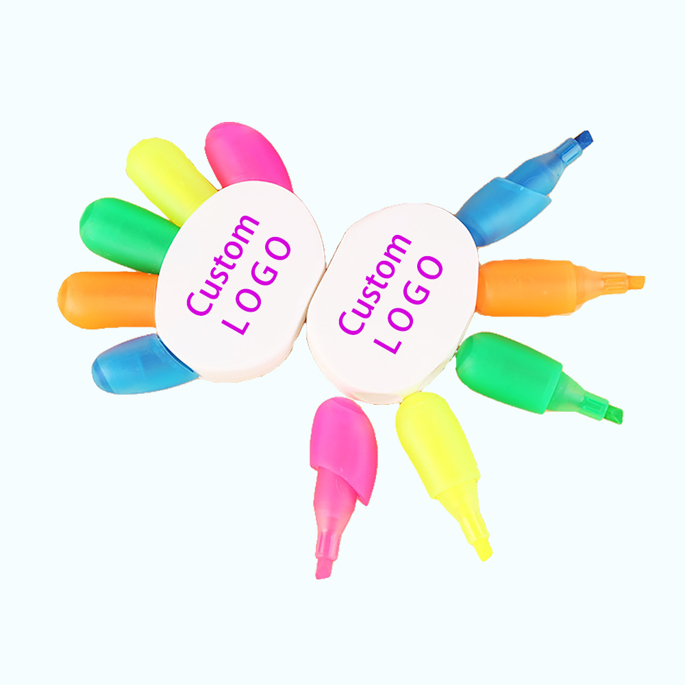 5 Color Hand Shape Highlighter Pens 1