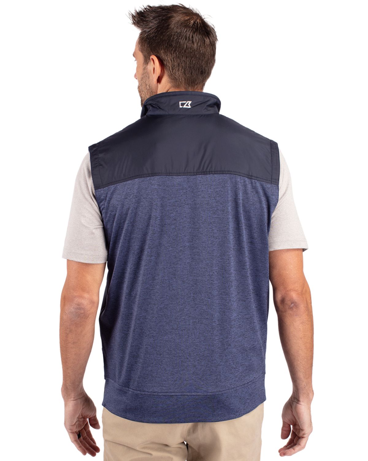 Cutter & Buck Stealth Recycled Hybrid Quilted Mens Windbreaker Vest 4