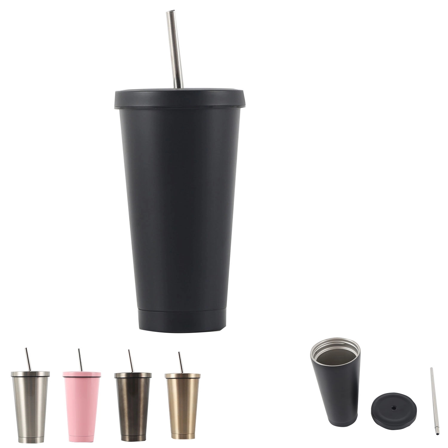 304 Straw Coffee Cup Thermos 4