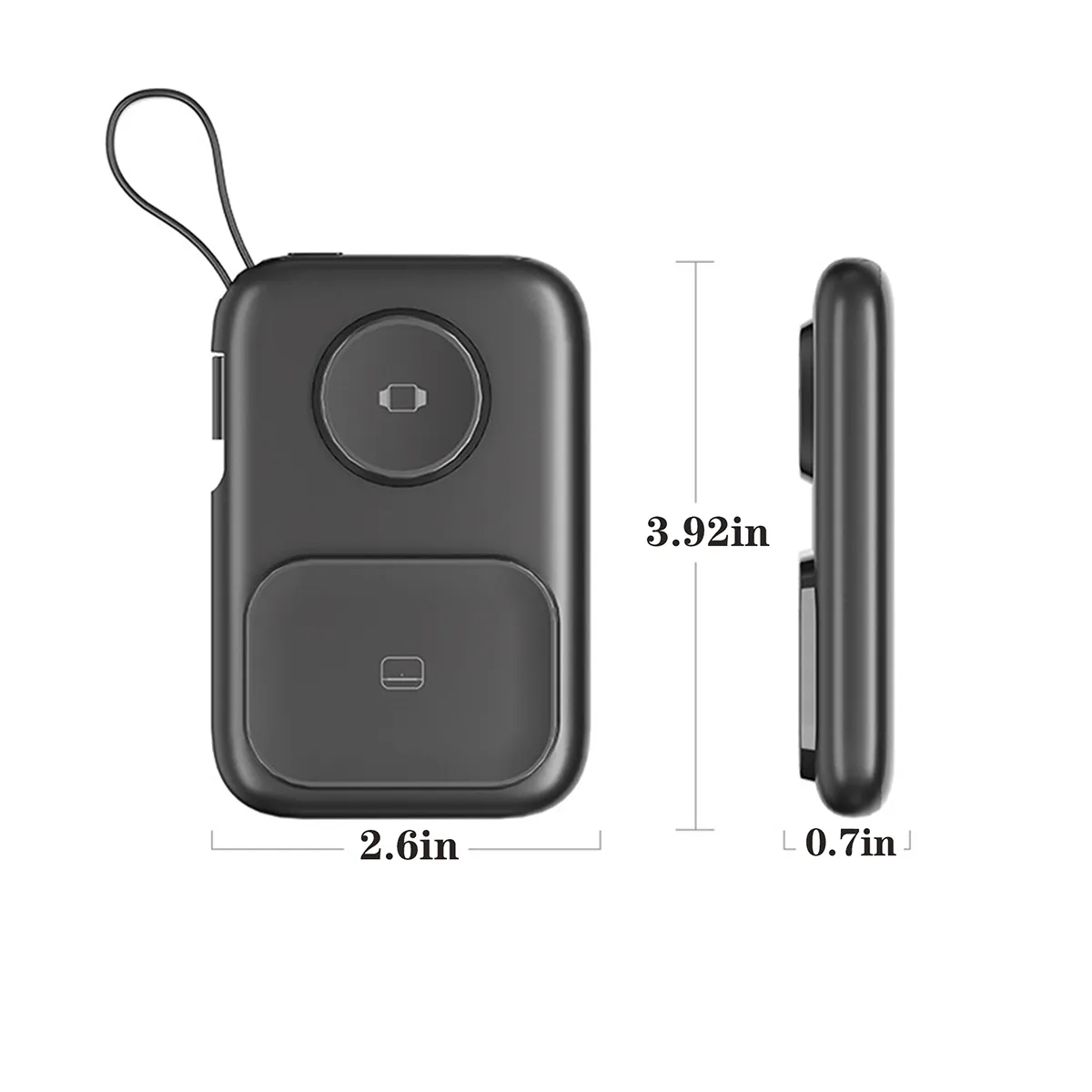 3 In 1 5000mAh Portable Power Bank With Built In Cables 2