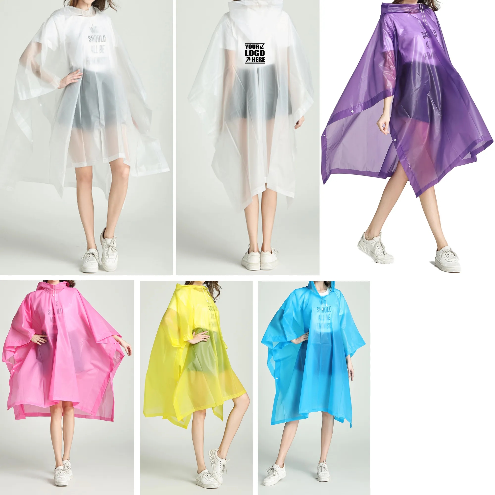 Adult EVA Rain Poncho 2