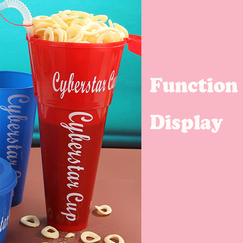 PP Double Layer Coke Cup with Popcorn Cup 2