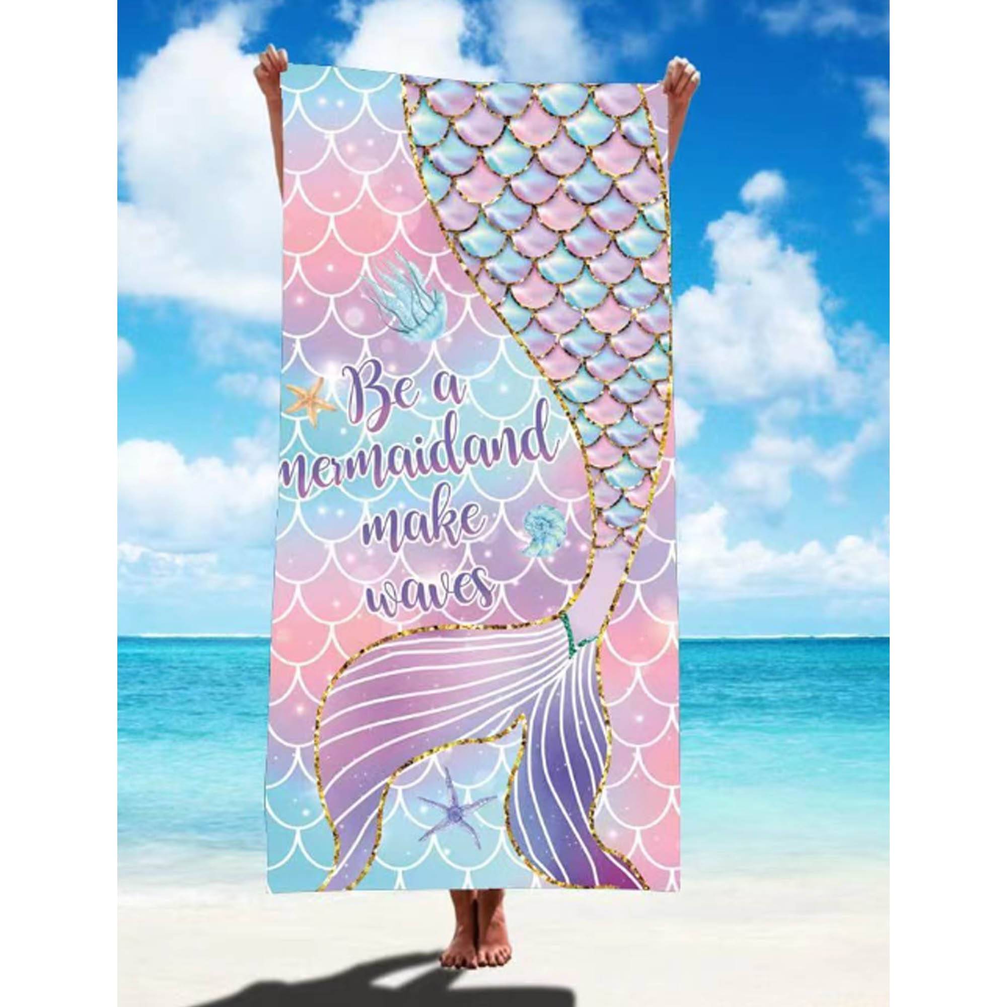 Heavyweight Subli-Plush Velour Beach Towel 9