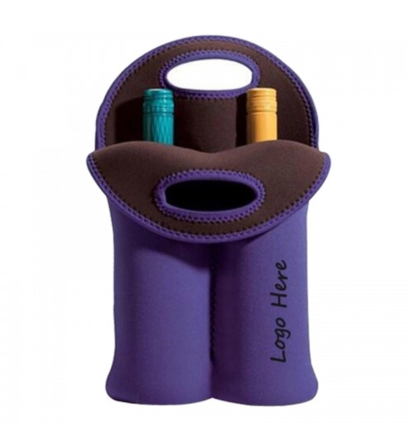 Neoprene Wine Double Bottle Tote Bag 5