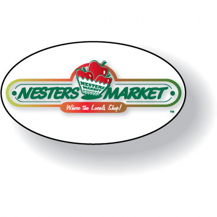 White Gloss 4 Colour Process Stock Shape Oval Roll Labels (2.25"x3.125")