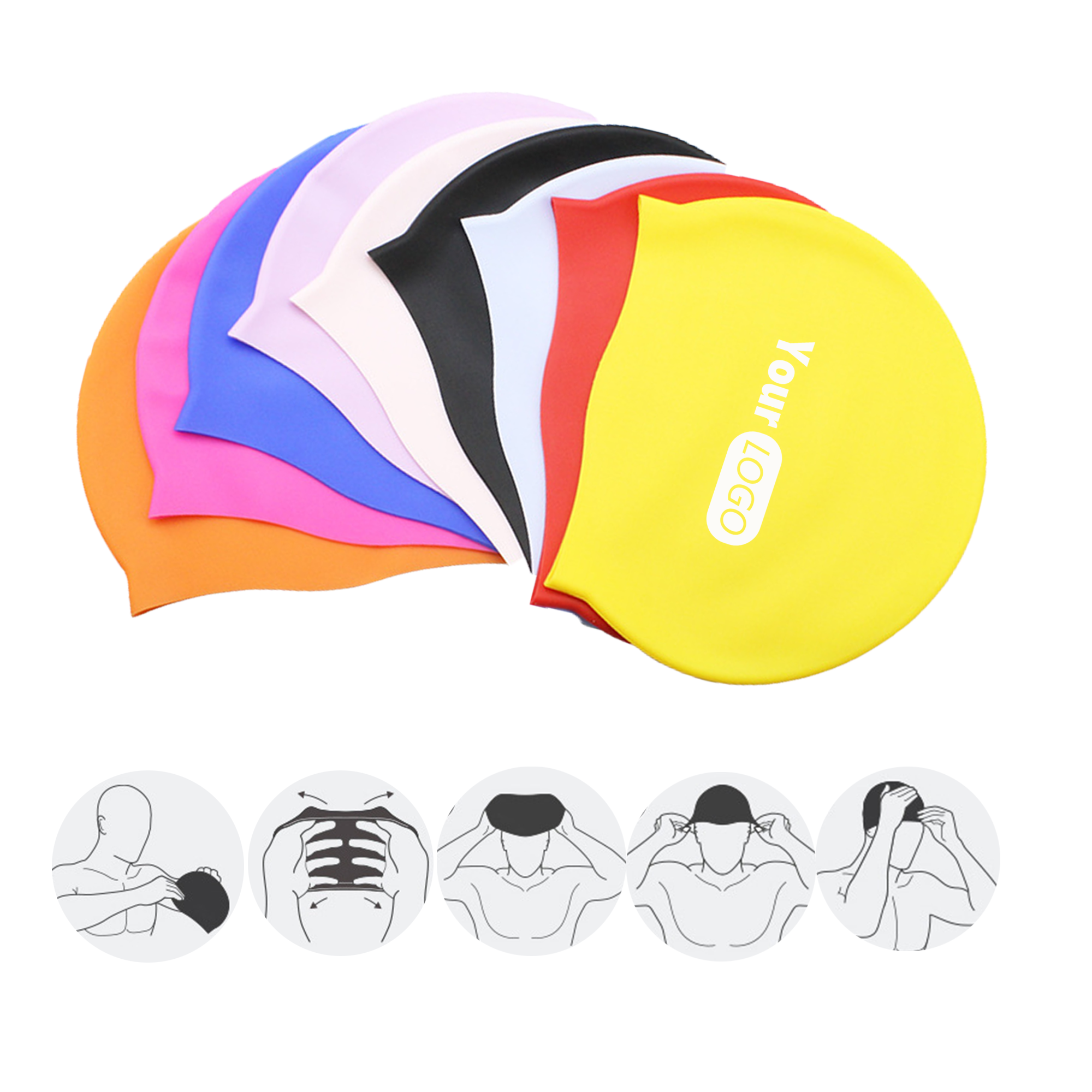 Waterproof Swimming Cap MOQ 50 2