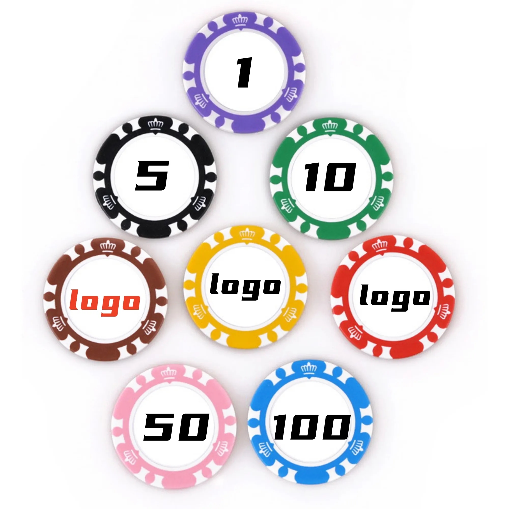Custom Double Sided Poker Chip Marker MOQ 50 2