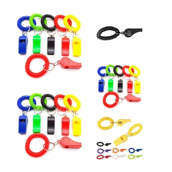 Versatile Whistle Spring Coil Wristband Spiral Bracelet