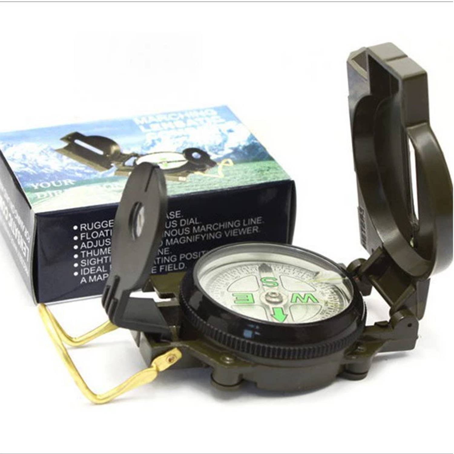 Outdoor Compass for Hunting Camping & Boy Scouts 4