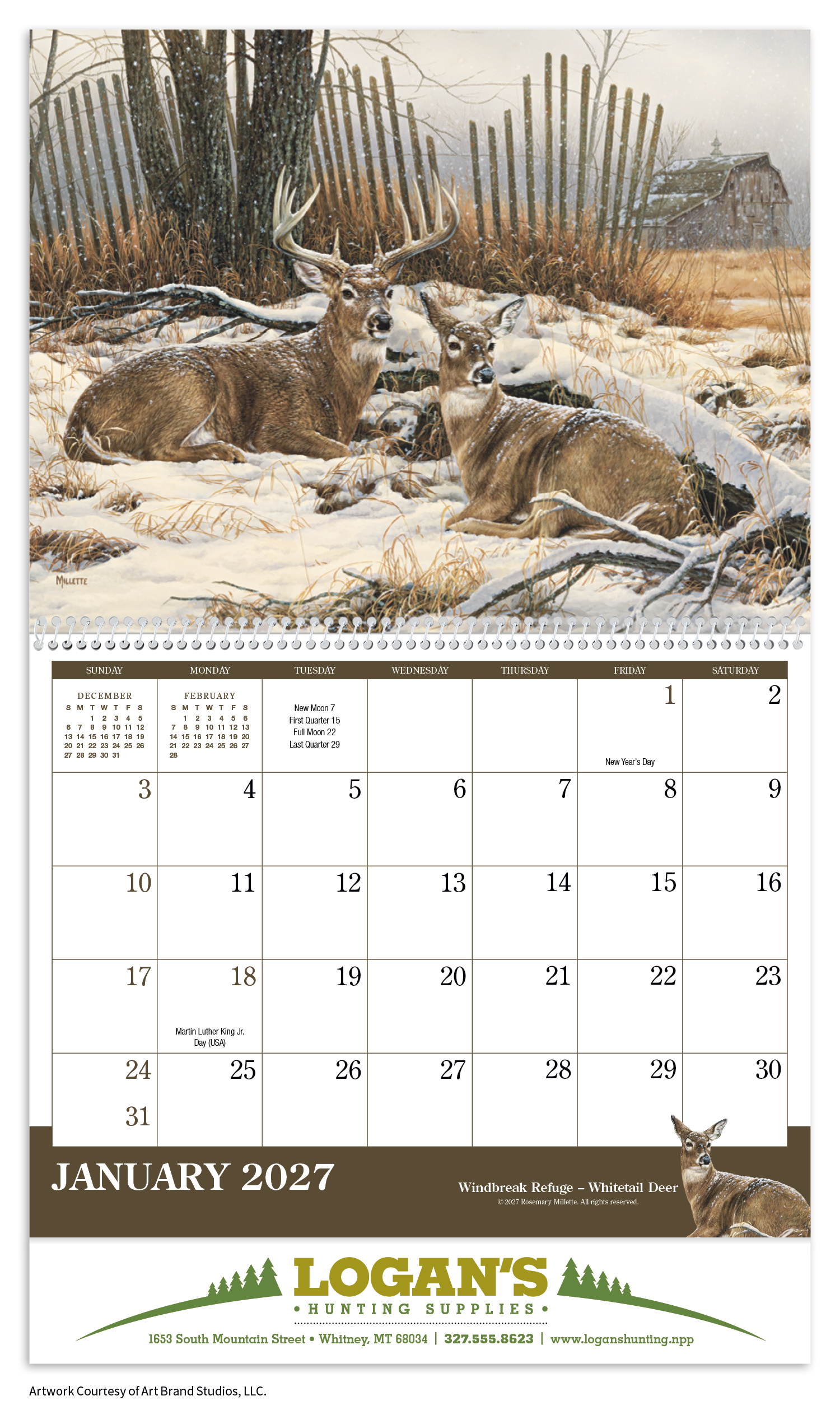 Triumph® Calendars Wildlife Art Calendar 84