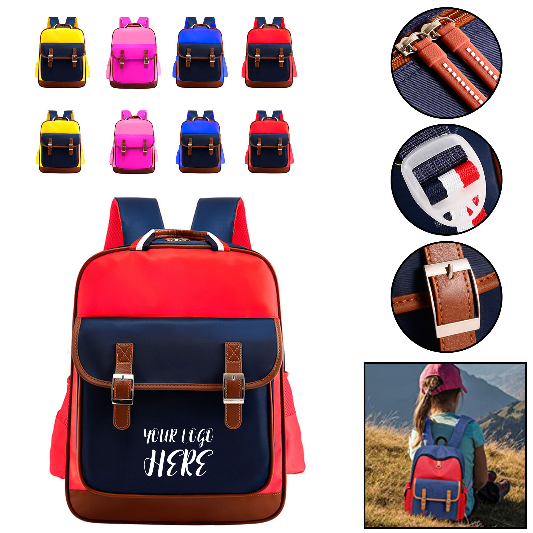 Children Backpack With Adjustable Padded Strap 2