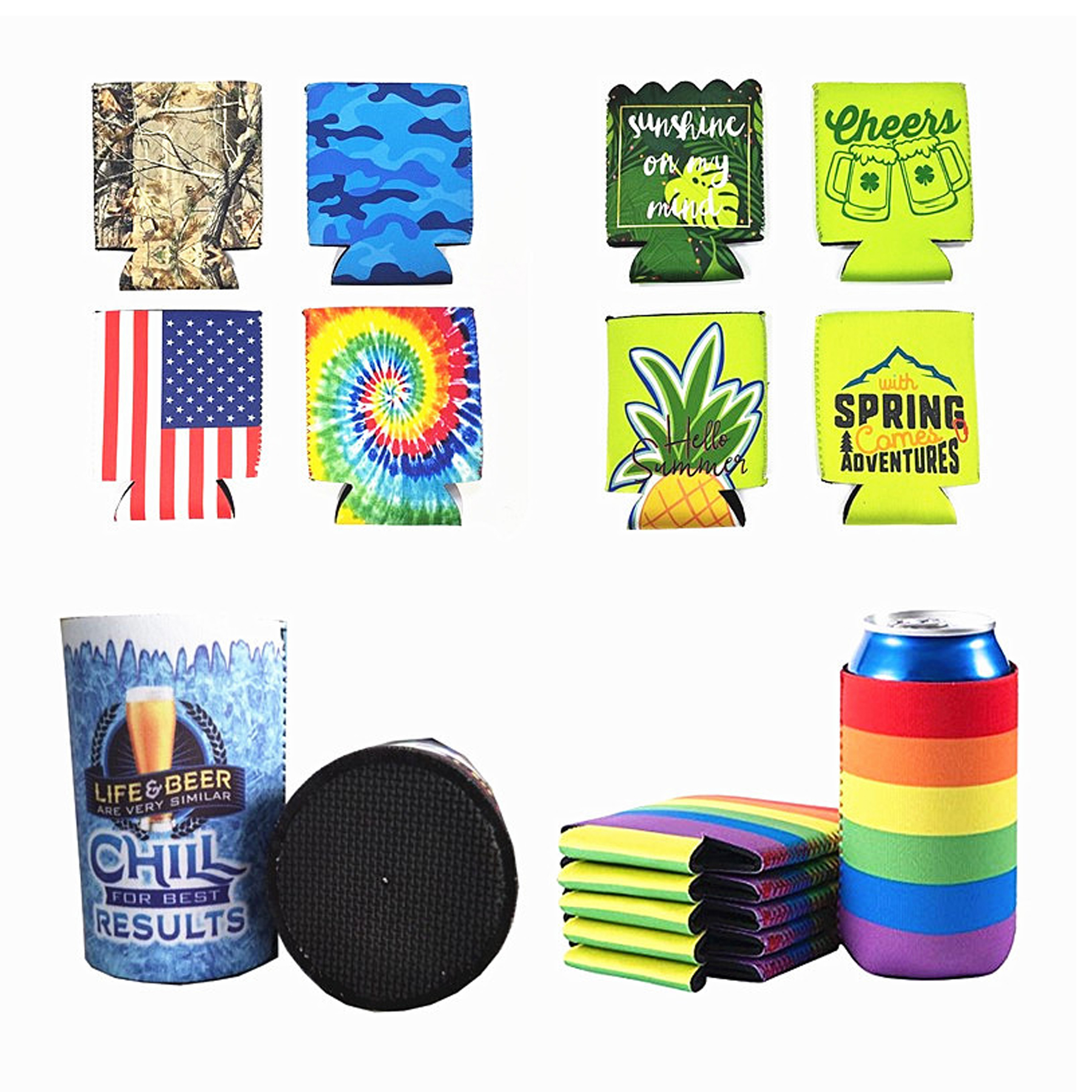 Pride Rainbow Can Cooler Sleeves 4