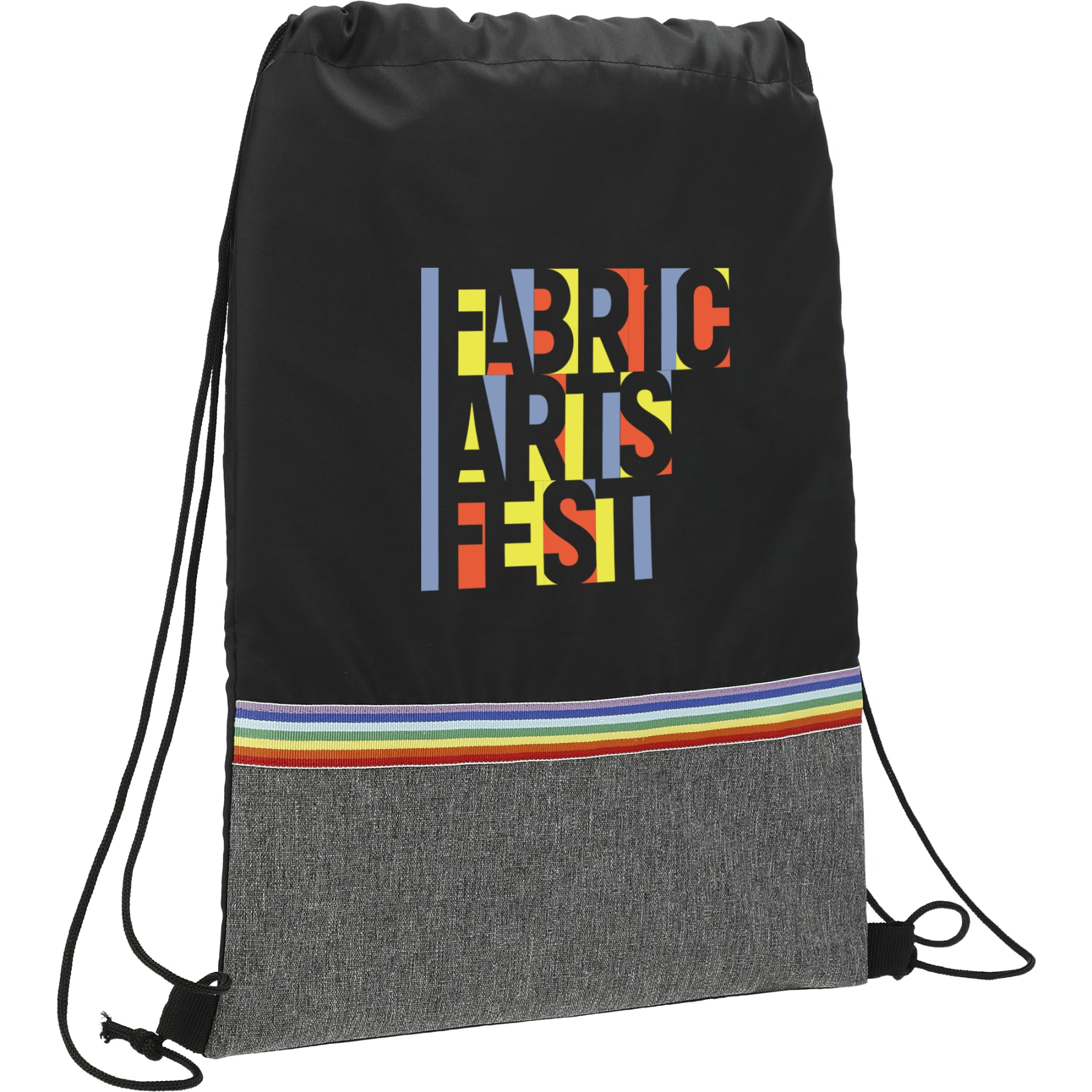 Rainbow RPET Drawstring Bag 16