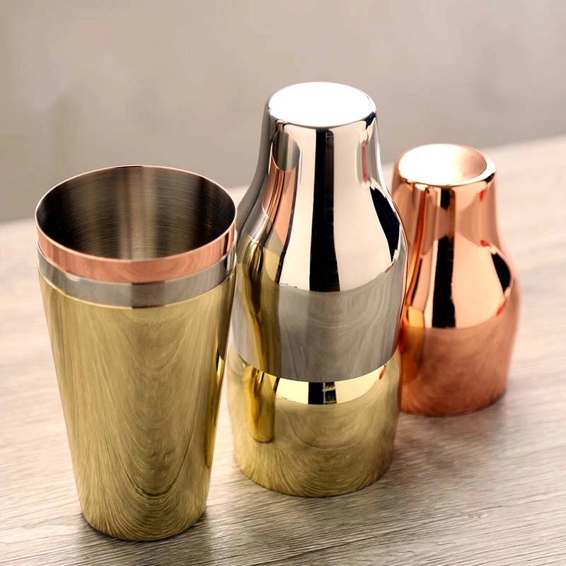 Custom Stainless Steel Cocktail Boston Shaker Set 2