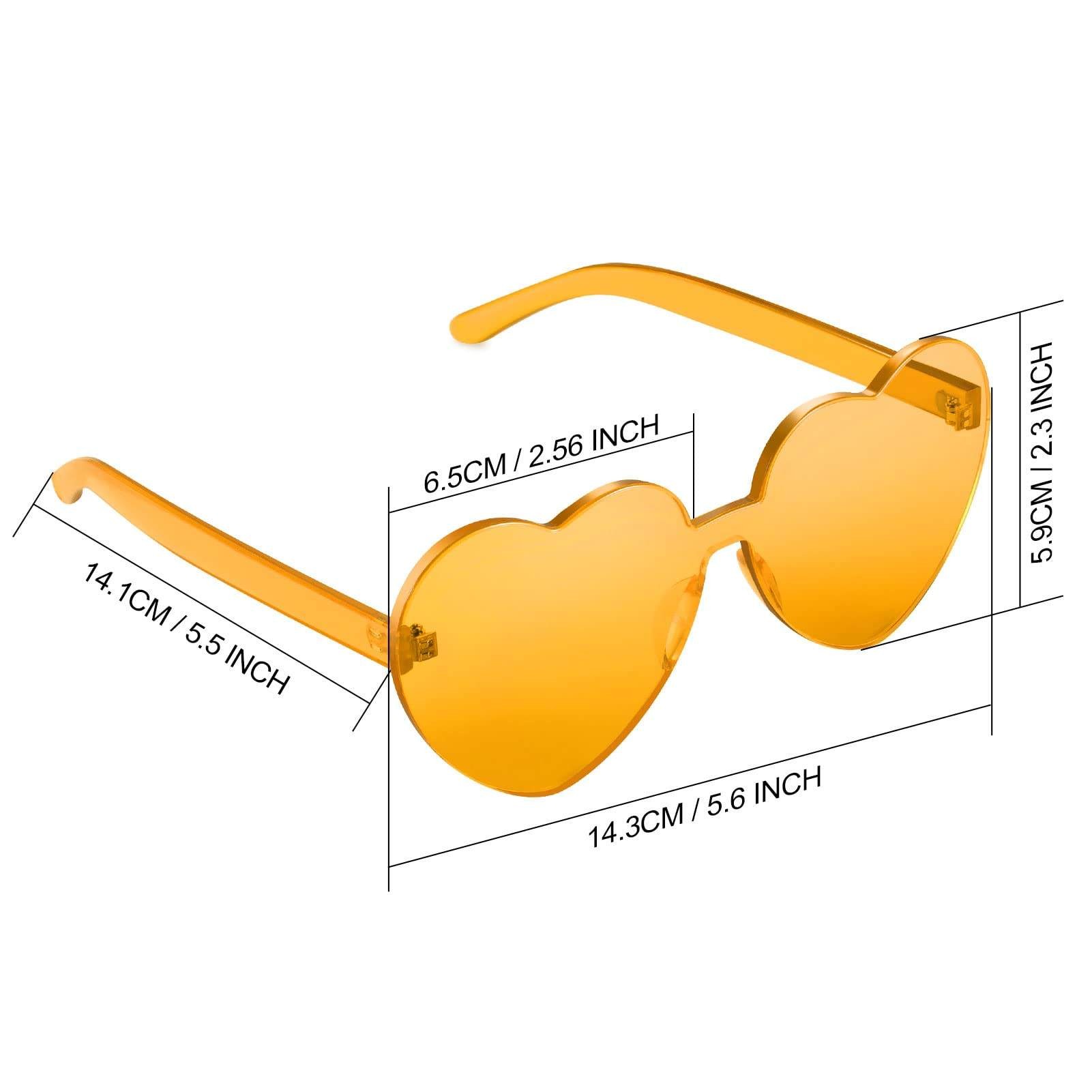 Customizable Heart Shape Tyewear Colored Sunglasses 3