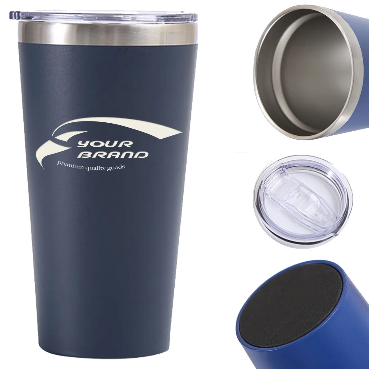 16oz Outdoor Vacuum Insulated Coffee Travel Mug with Lid 3