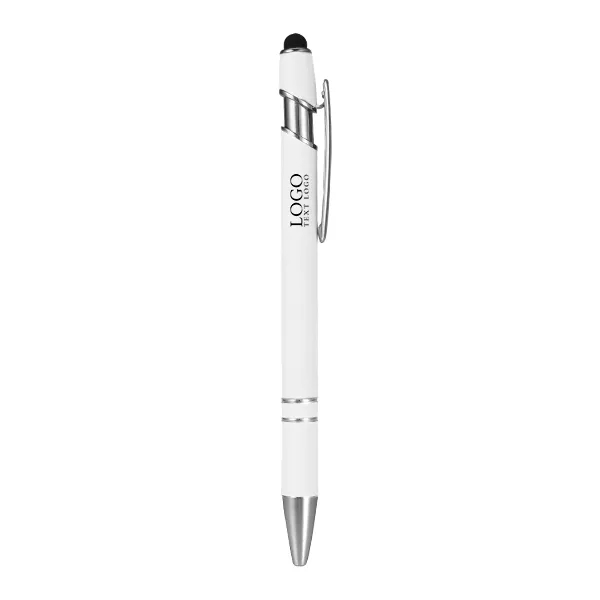 Custom Rubber Coated Stylus Ballpoint Pen 24