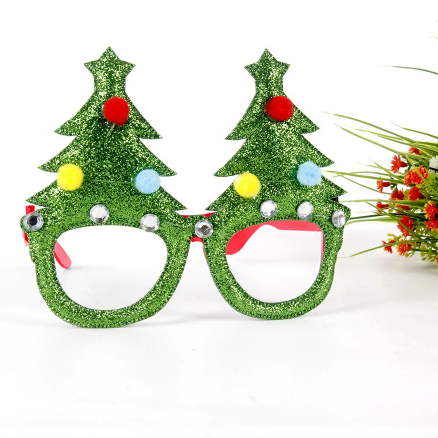 Christmas Party Glasses Glitter Frames 5