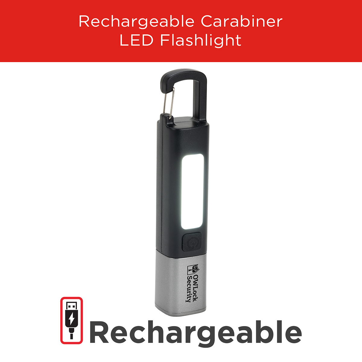 Best Buddy Tools ® Rechargeable Carabiner LED Flashlight 10