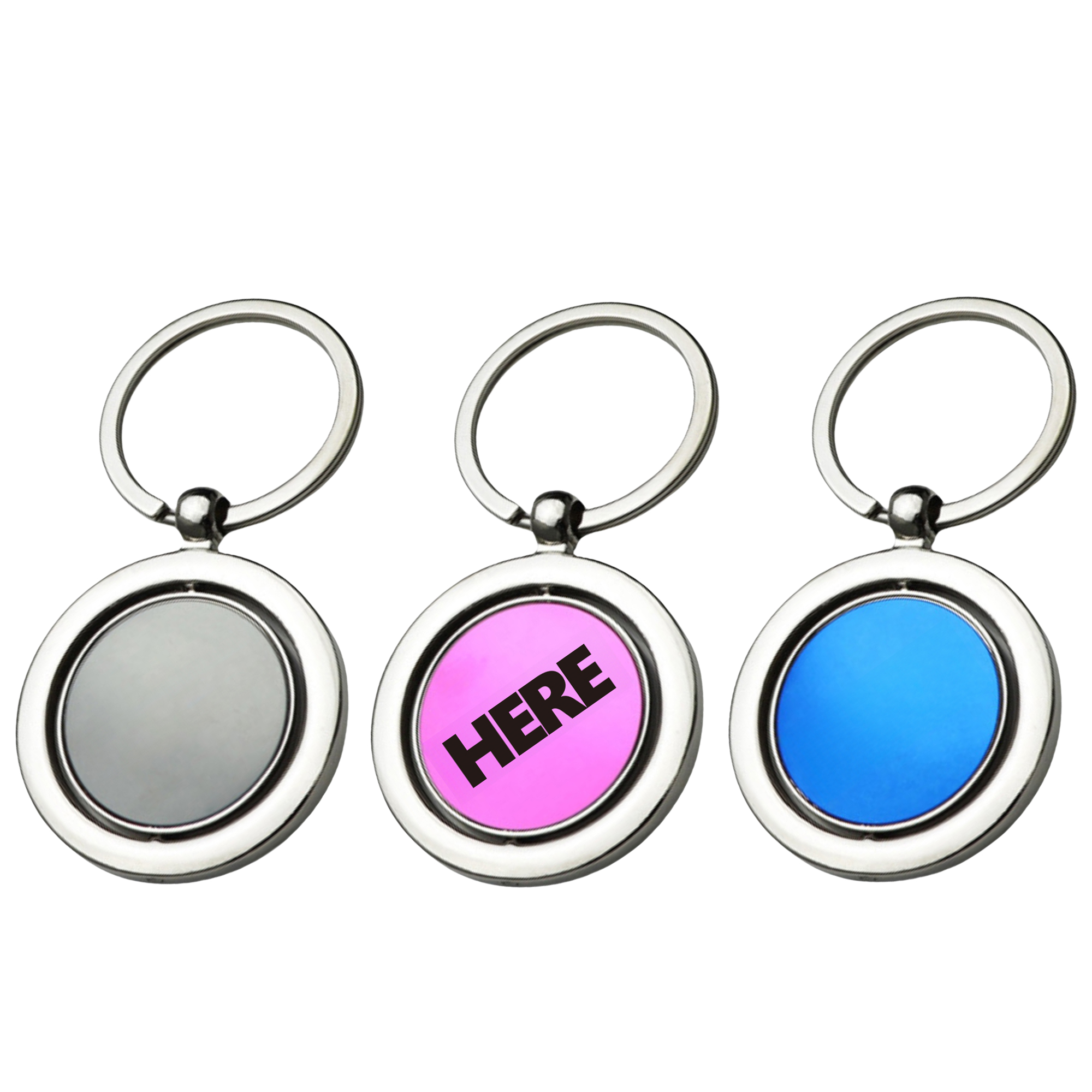 360 Rotating Spinner Metal Tag Key Chain MOQ50 2