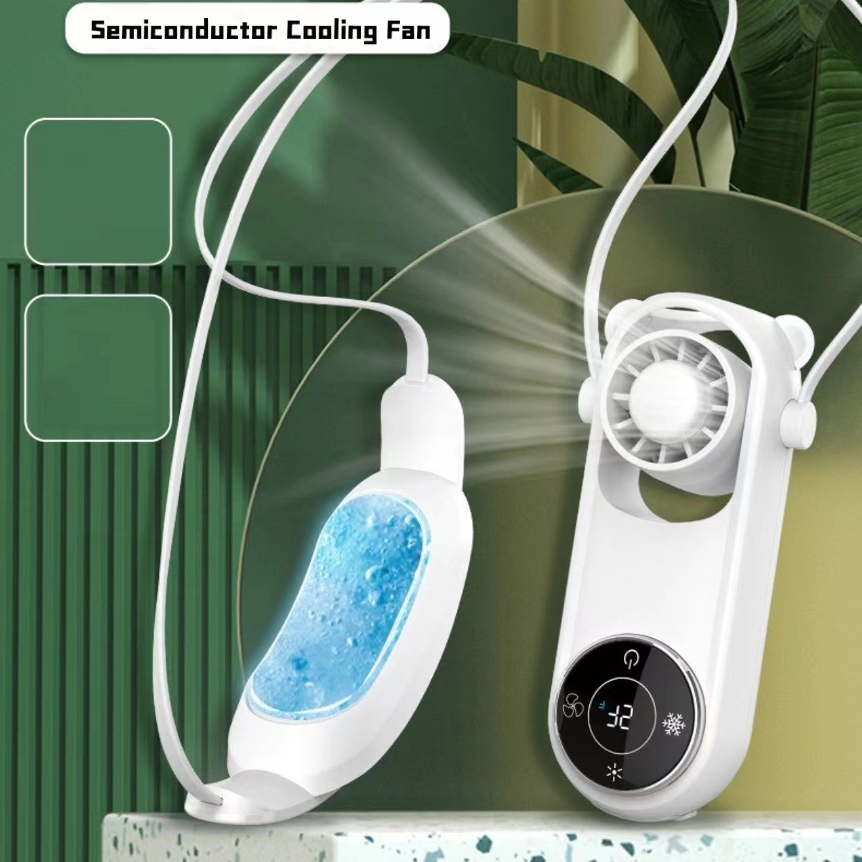 Semiconductor refrigeration rapid cooling neck fan 2
